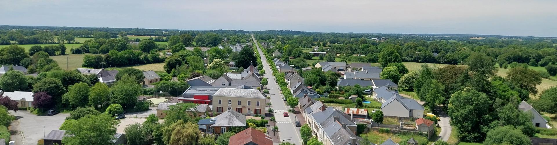 Vue aérienne rue de bretagne
