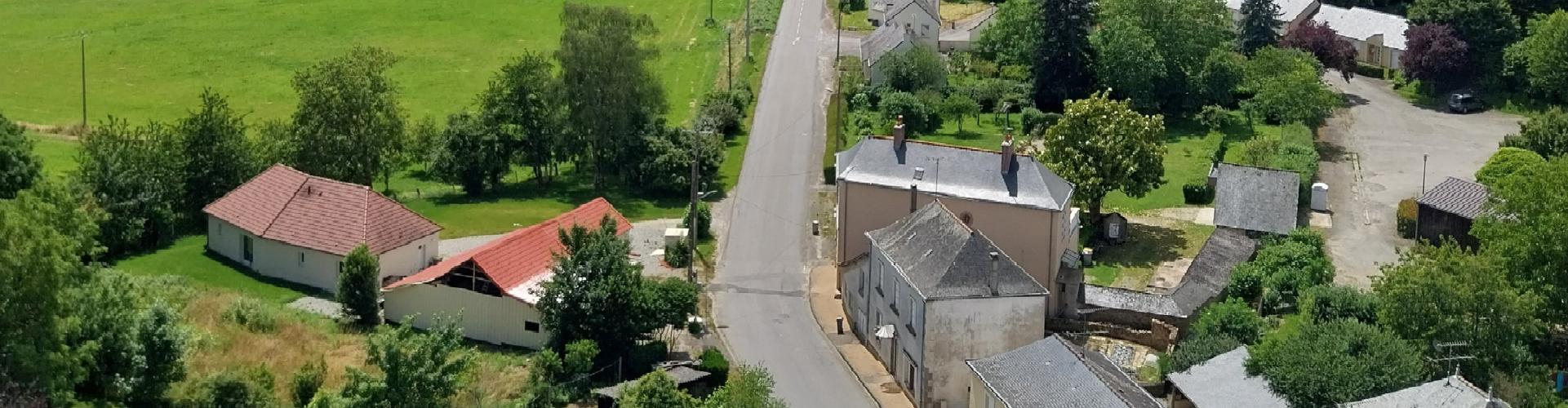 Vue aérienne rue de l&#039;Atlantique